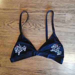 COCO Lingerie Bralette Black Mesh 'Girl Gang' S